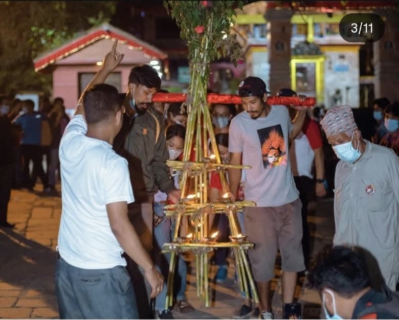 Baumata Procession — The Towering Reed Lamp